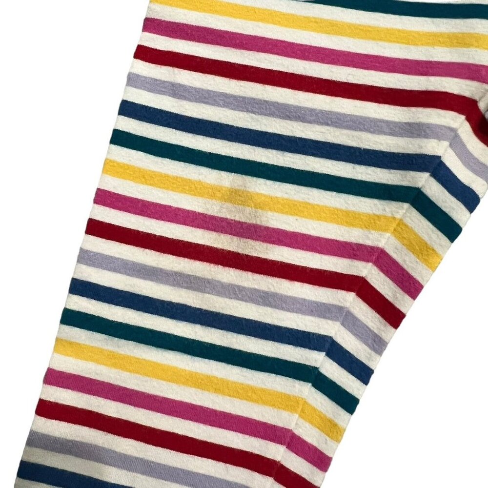 Hanna Andersson Sz 100 (4Y) Colorful Stripe Cropped Leggings - Picture 6 of 6